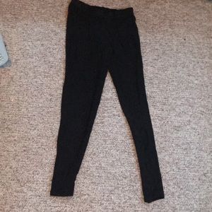 Pink stretchy leggings good for spring and fall!
